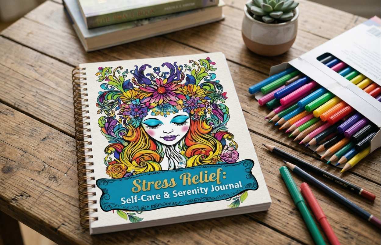 colour book on table